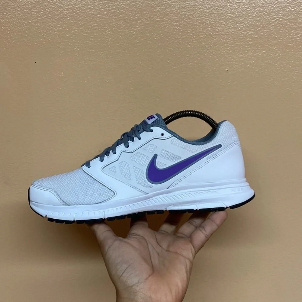 Nike Downshifter 6 White Purple Grey